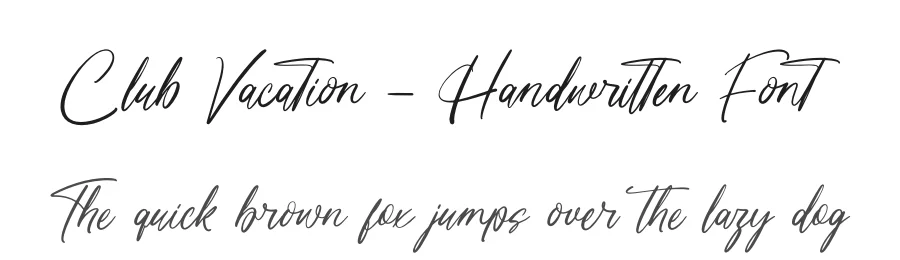 Club Vacation – Handwritten Font by letterenastudios — Script Handwritten Font