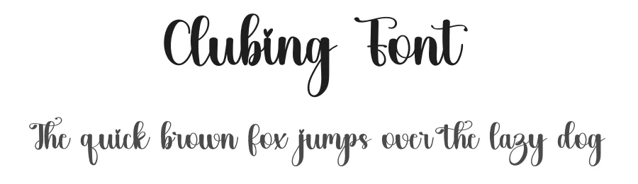 Clubing Font by inermediaSTUDIO — Script Handwritten Font