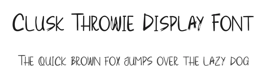 Clusk Throwie Display Font by Creatifontstudios — Script Handwritten Font