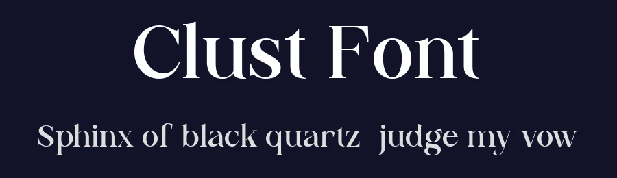 Clust Font by The_Type — Serif Font — thumbnail 2