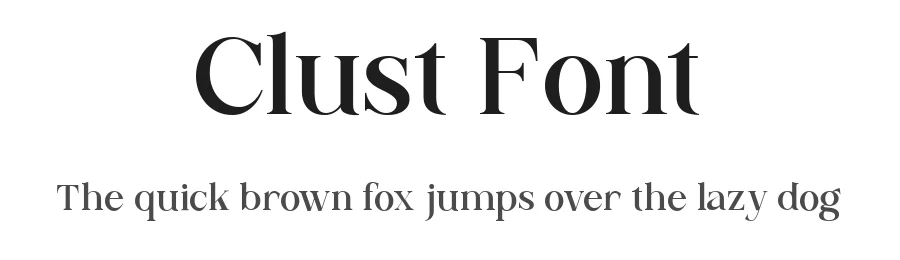 Clust Font by The_Type — Serif Font