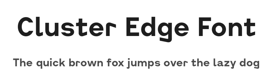 Cluster Edge Font by Kobuzan — Sans Serif Font
