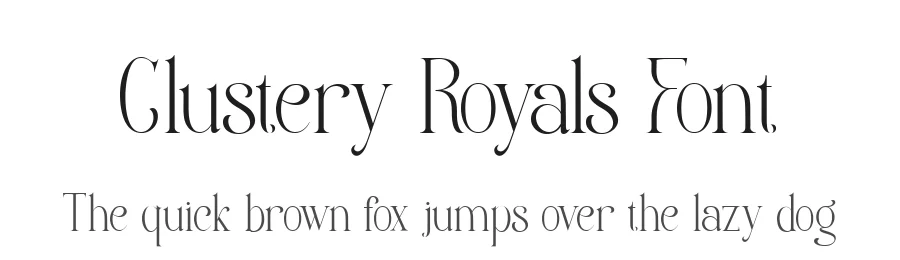 Clustery Royals Font by Fontliner — Display Font