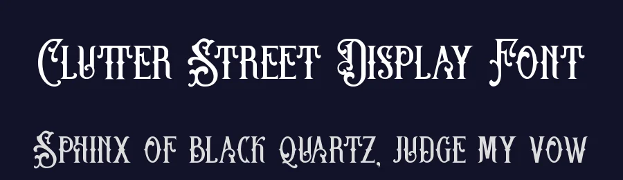 Clutter Street Display Font by Kong Font — Display Font — thumbnail 2