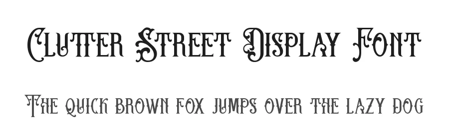 Clutter Street Display Font by Kong Font — Display Font
