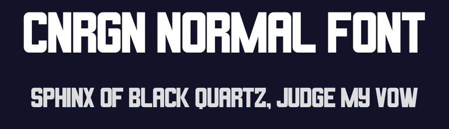 CNRGN Normal Font by Conragon Fonts — Display Font — thumbnail 2