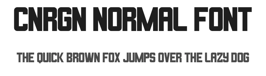 CNRGN Normal Font by Conragon Fonts — Display Font
