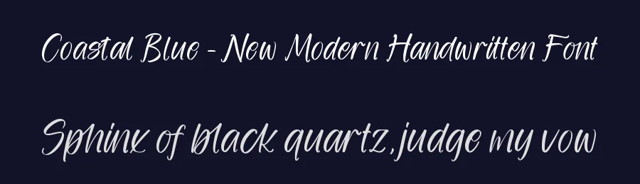 Coastal Blue – New Modern Handwritten Font by stylishtype.co — Serif Font — thumbnail 2