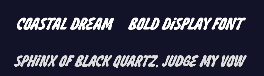 Coastal Dream – Bold Display Font by Honestype — Decorative Font — thumbnail 2