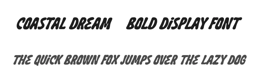 Coastal Dream – Bold Display Font by Honestype — Decorative Font