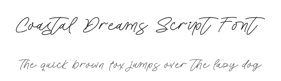 Coastal Dreams Script Font by Operatype.Co — Script Handwritten Font
