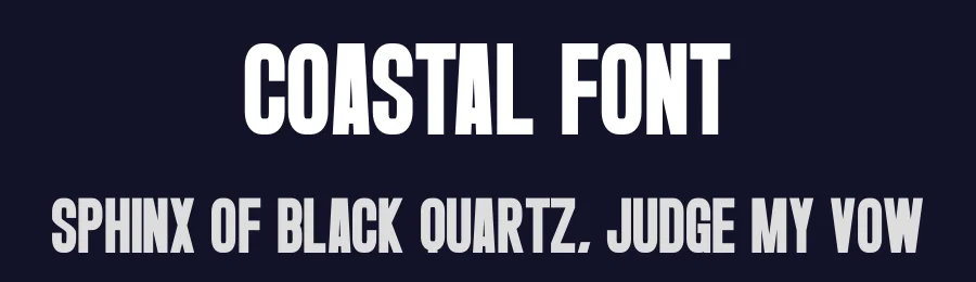 Coastal Font by Craftedtype — Decorative Font — thumbnail 2