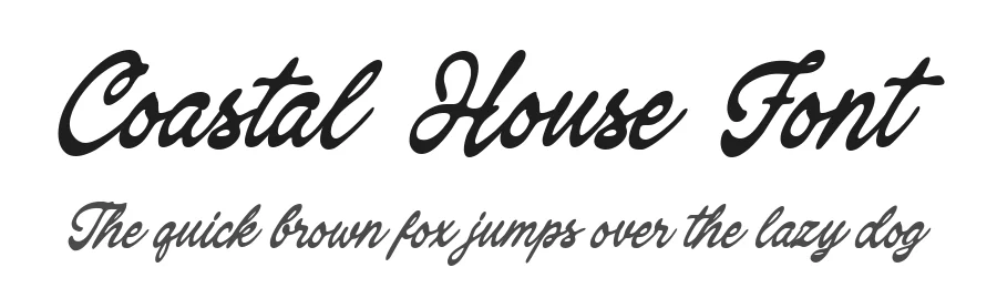 Coastal House Font by Honestype — Decorative Font
