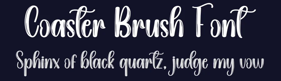 Coaster Brush Font by creativeletter — Script Handwritten Font — thumbnail 2