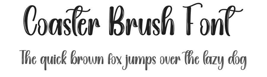 Coaster Brush Font by creativeletter — Script Handwritten Font