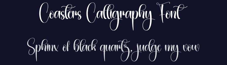 Coasters Calligraphy Font by creativeletter — Script Handwritten Font — thumbnail 2
