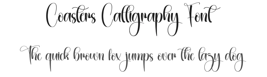 Coasters Calligraphy Font by creativeletter — Script Handwritten Font