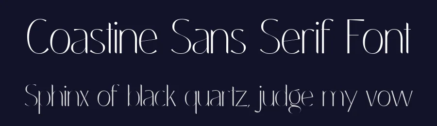 Coastine Sans Serif Font by Typetemp Studio — Sans Serif Font — thumbnail 2