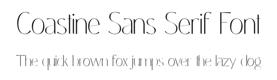 Coastine Sans Serif Font by Typetemp Studio — Sans Serif Font