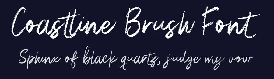 Coastline Brush Font by Surplus Type Co — Script Handwritten Font — thumbnail 2