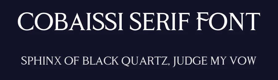 Cobaissi Serif Font by unblast — Serif Font — thumbnail 2
