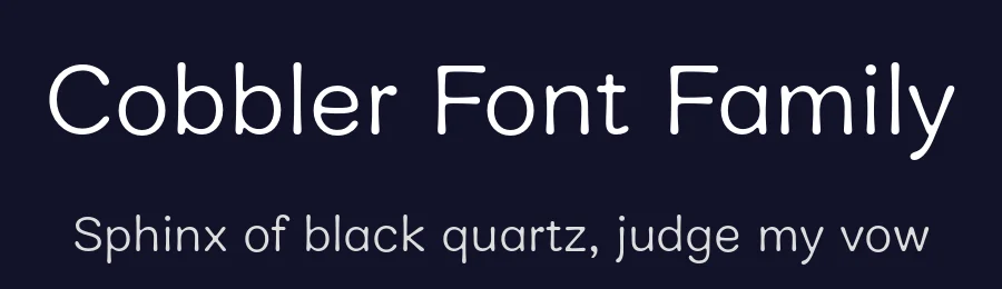Cobbler Font Family by Juri Zaech — Sans Serif Font — thumbnail 2