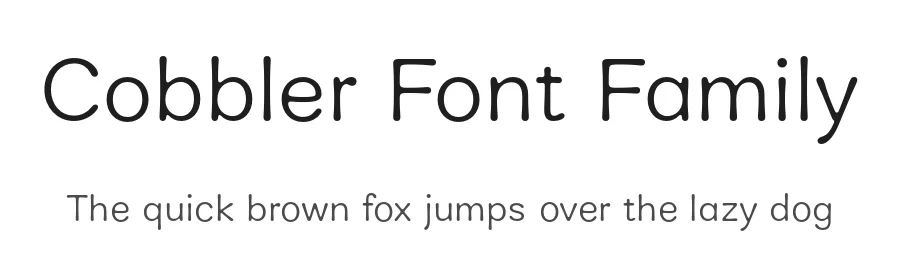 Cobbler Font Family by Juri Zaech — Sans Serif Font