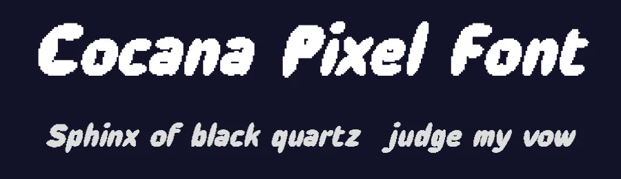 Cocana Pixel Font by craftsupplyco — Display Font — thumbnail 2