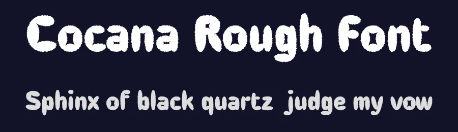 Cocana Rough Font by craftsupplyco — Display Font — thumbnail 2