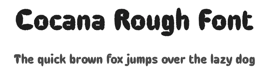 Cocana Rough Font by craftsupplyco — Display Font