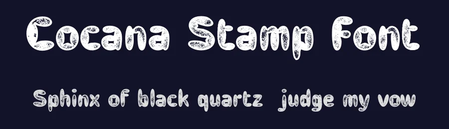 Cocana Stamp Font by craftsupplyco — Display Font — thumbnail 2