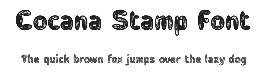 Cocana Stamp Font by craftsupplyco — Display Font