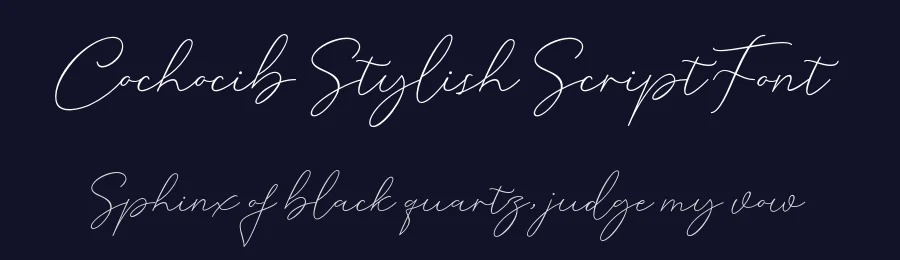 Cochocib Stylish Script Font by saffatin.co — Script Handwritten Font — thumbnail 2