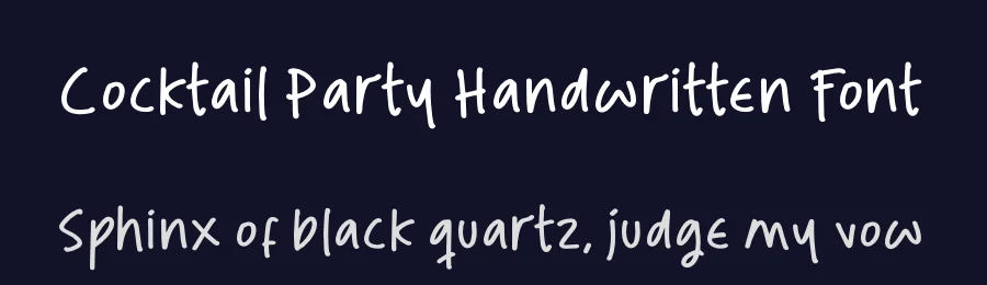Cocktail Party Handwritten Font by Operatype.Co — Script Handwritten Font — thumbnail 2