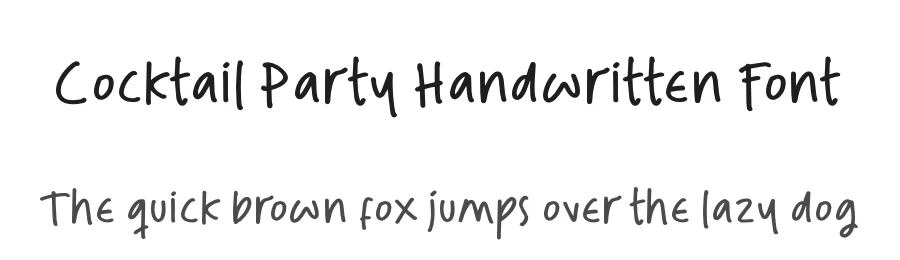Cocktail Party Handwritten Font by Operatype.Co — Script Handwritten Font