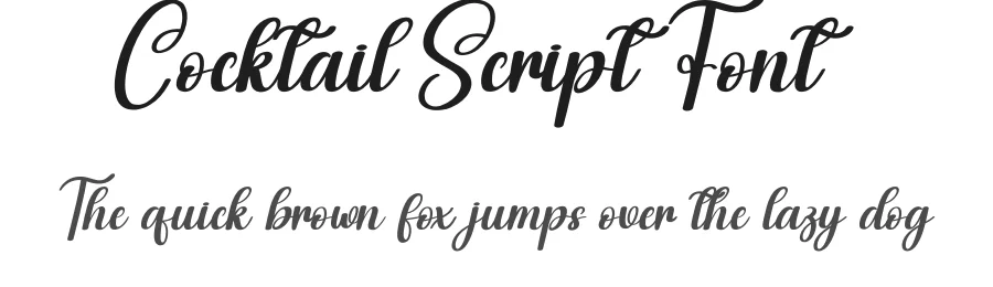 Cocktail Script Font by creativeletter — Script Handwritten Font