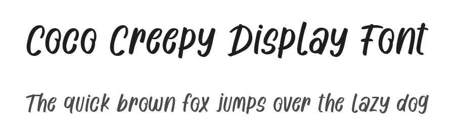 Coco Creepy Display Font by Dantype โ Serif Font