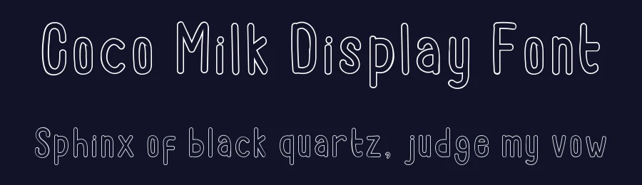 Coco Milk Display Font by inermediaSTUDIO — Decorative Font — thumbnail 2