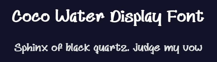Coco Water Display Font by levincreative — Display Font — thumbnail 2