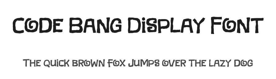 Code Bang Display Font by Khurasan — Display Font