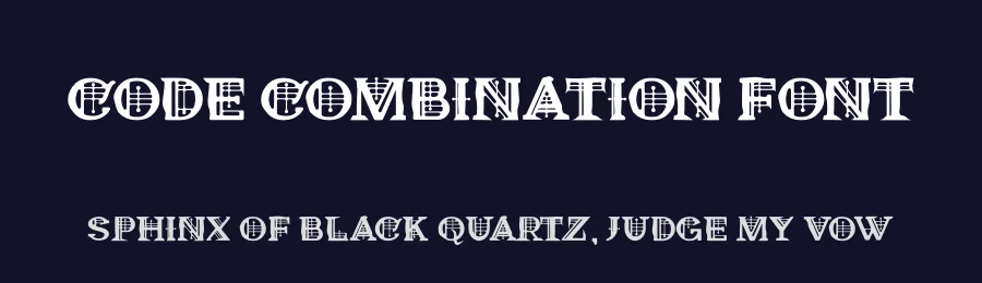 Code Combination Font by letterfiastudio — Blackletter Font — thumbnail 2