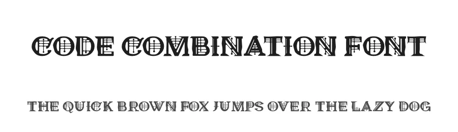 Code Combination Font by letterfiastudio โ Blackletter Font