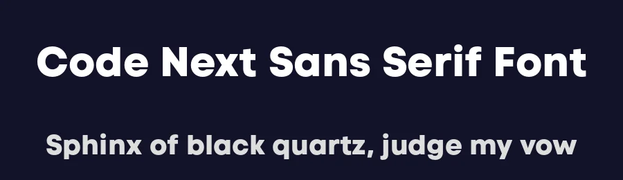 Code Next Sans Serif Font by Fontfabric — Sans Serif Font — thumbnail 2