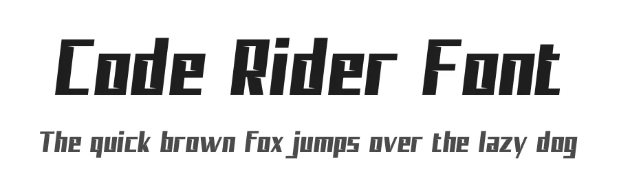 Code Rider Font by Denustudios — Decorative Font