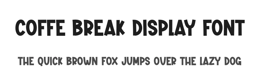Coffe Break Display Font by andikastudio — Display Font