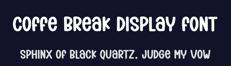 Coffe Break Display Font by creativeletter — Display Font — thumbnail 2