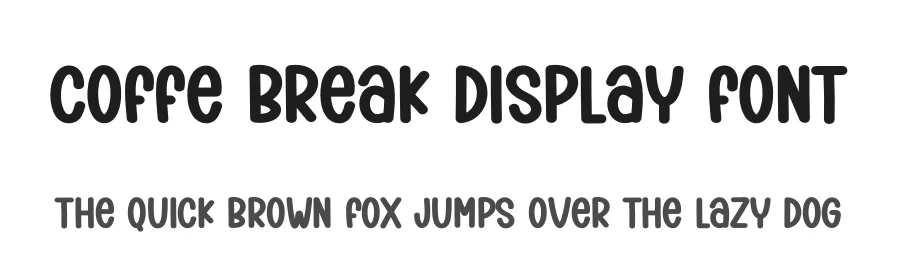 Coffe Break Display Font by creativeletter — Display Font