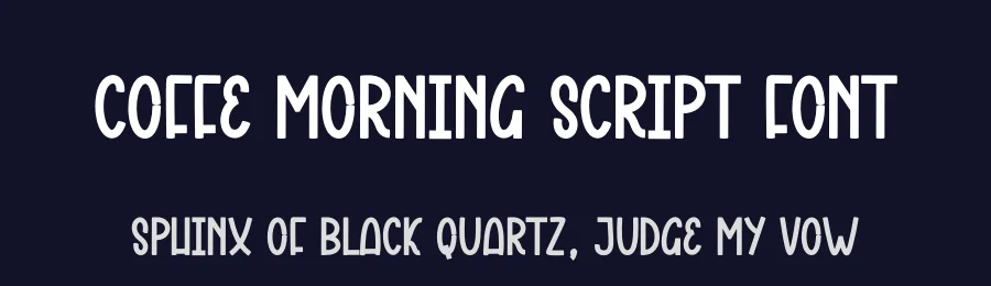 Coffe Morning Script Font by andikastudio — Display Font — thumbnail 2