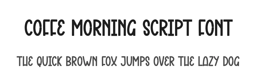 Coffe Morning Script Font by andikastudio — Display Font