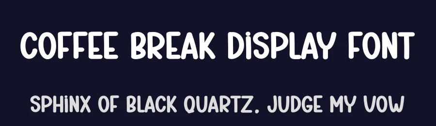Coffee Break Display Font by creativeletter — Display Font — thumbnail 2